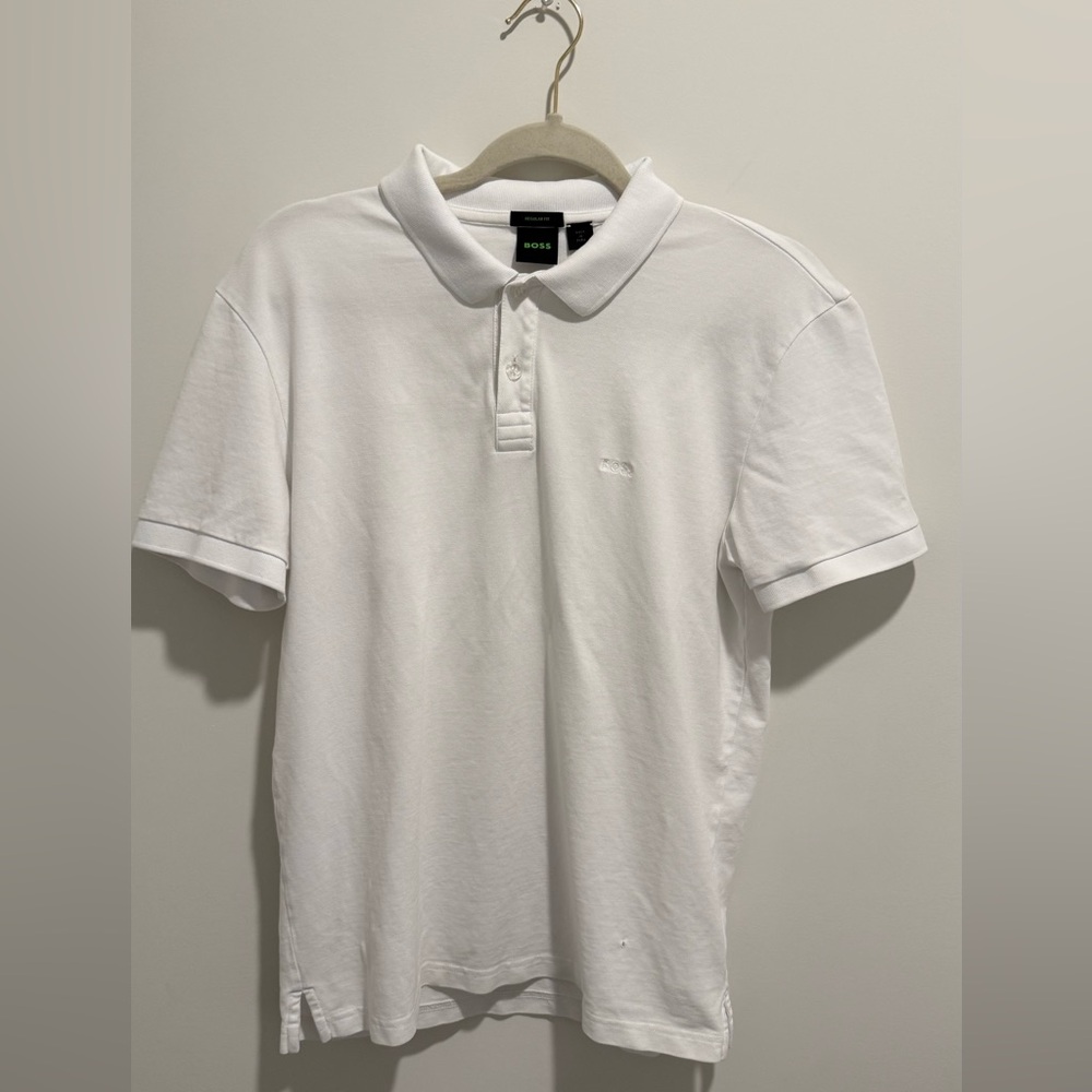 BOSS White Polo Shirt